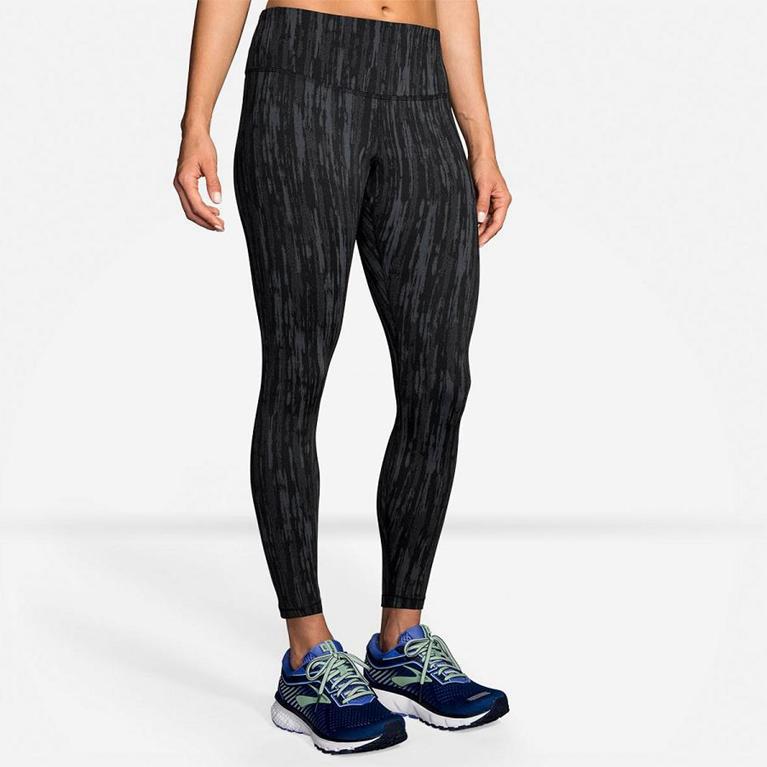 Brooks FORMATION Running Leggings Womens Outlet - Grey (BQY814059)